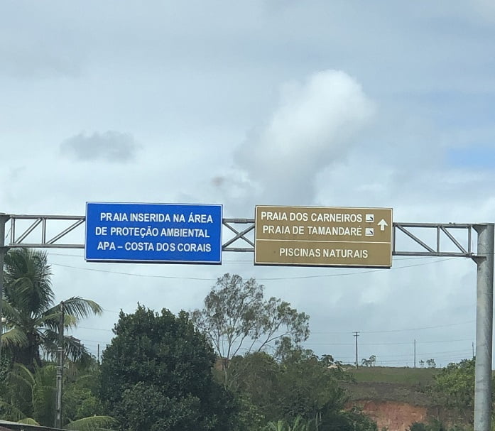 Estrada de Recife a Porto de Galinhas, Praia dos Carneiros e Tamandaré.