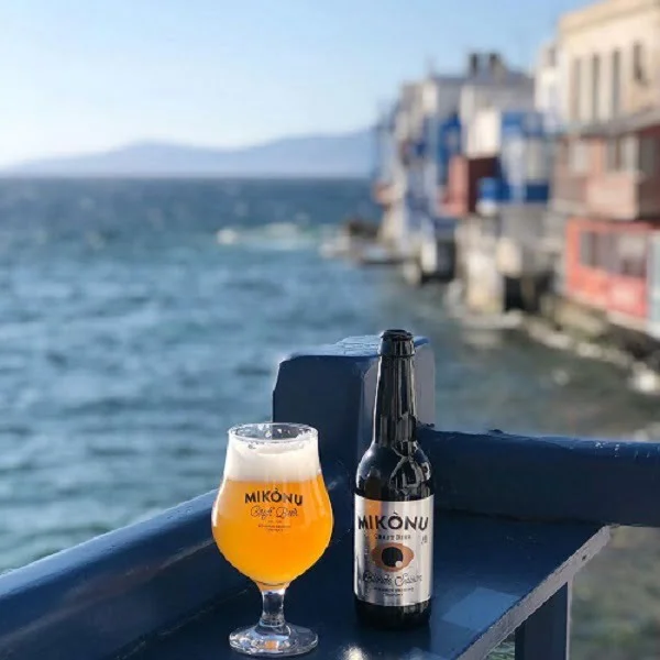 Cerveja artesanal de Mykonos