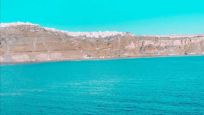 Caldeira de Santorini, Grécia.