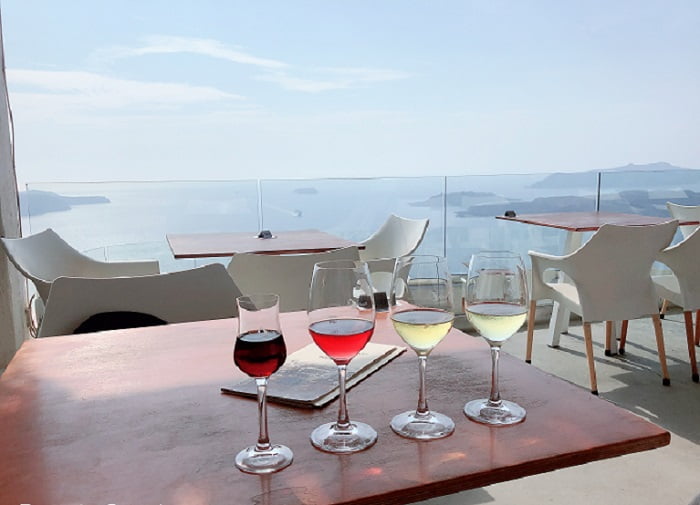 Santo Wine, Santorini, Grécia.