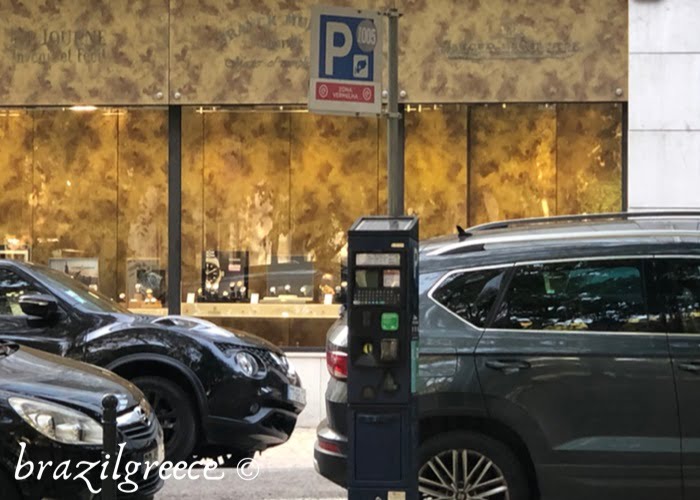 Dirigir em Lisboa: parquímetro, estacionamento pago.