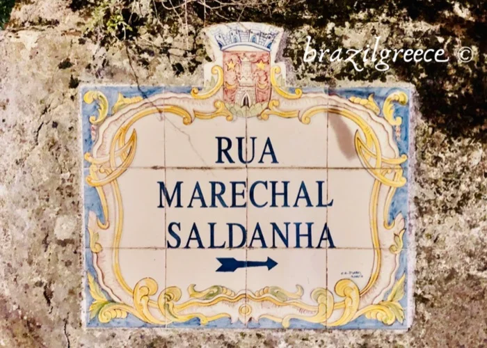 Placas de rua em Portugal.