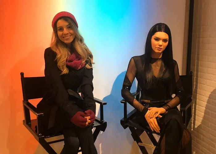 Madame Tussauds em Amsterdam: foto com a Kendall Jenner.