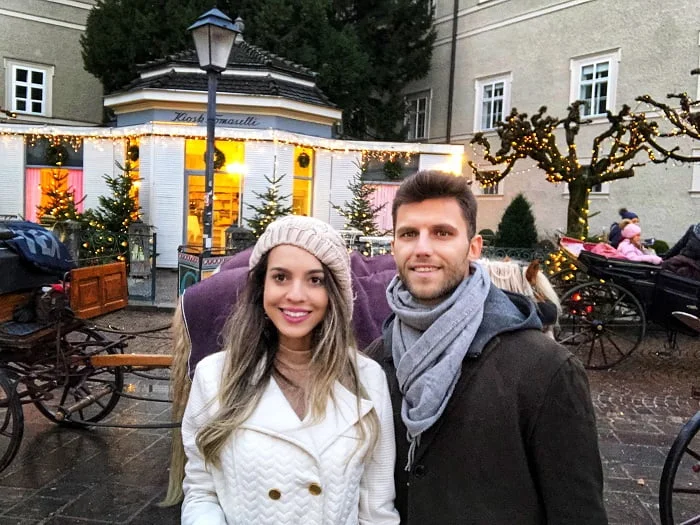 Christmas Market, mercado de natal, Salzburgo, Áustria.