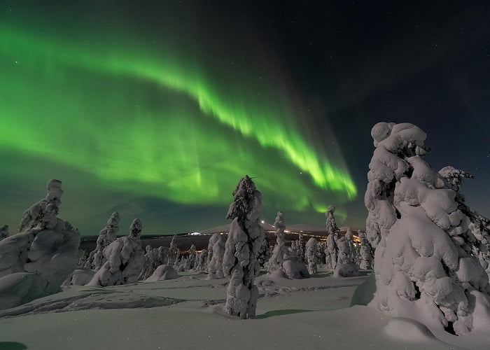 Aurora Boreal na Finlândia.