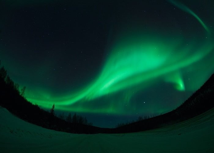 Aurora Boreal no Alasca.