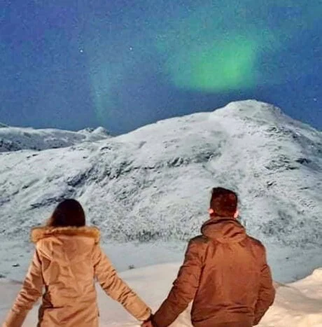 Aurora Boreal em Tromso, Noruega.