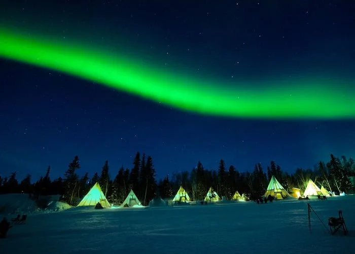 Aurora Boreal no Canadá.