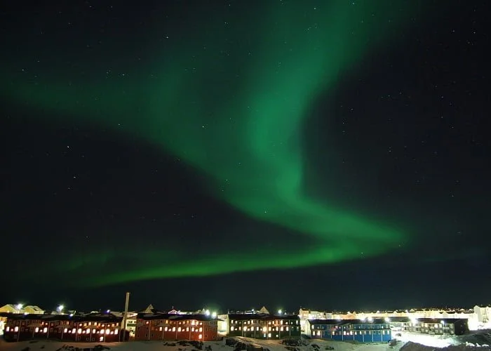 Aurora Boreal na Groenlândia.