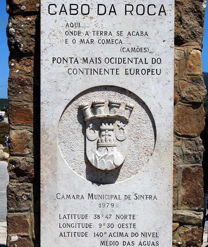 Cabo da Roca, Luis de Camões. Portugal.