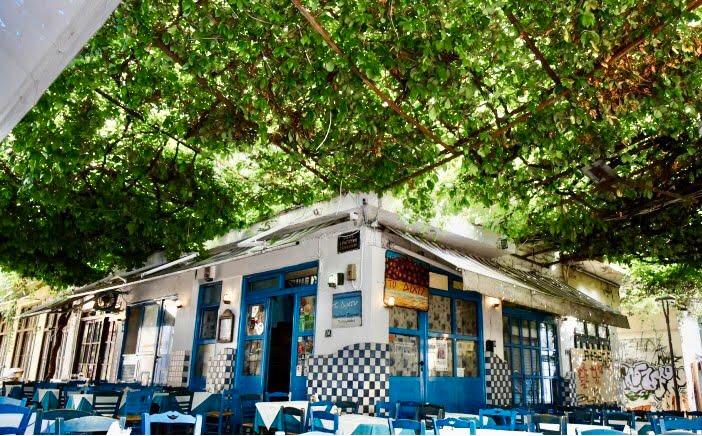 Restaurante Volio tsipouro, the net, Athonos Square, Thessaloniki.
