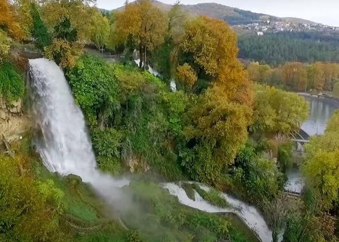 Cachoeira da Edessa, a maior da Grécia, Prefeitura de Pella, Macedônia.