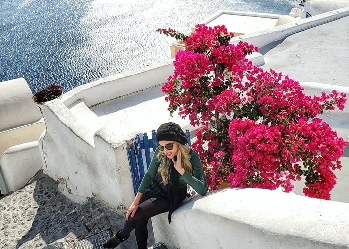 Santorini Grécia, no inverno.
