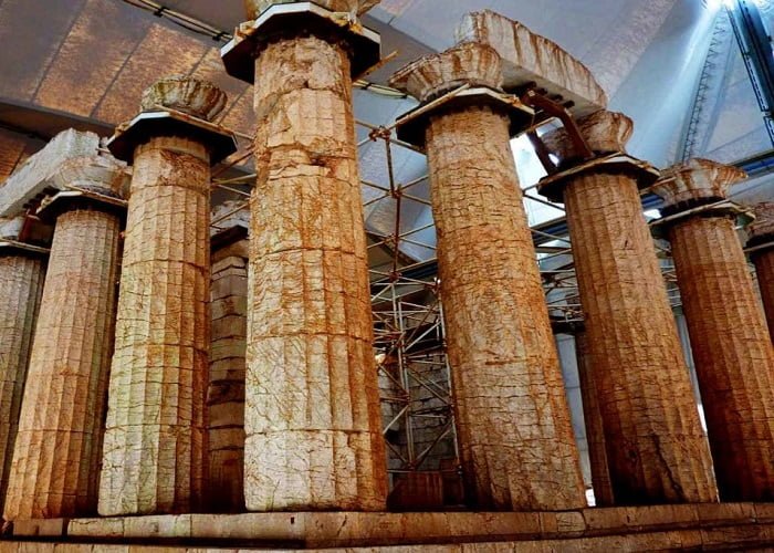 Templo grego de Apolo Epicuro em Bassas