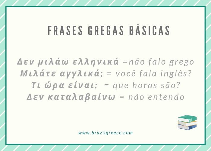 Expressões gregas e palavras gregas para a sua viagem para a Grécia.