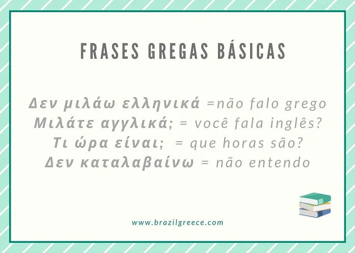 Expressões gregas para a sua viagem para a Grécia.