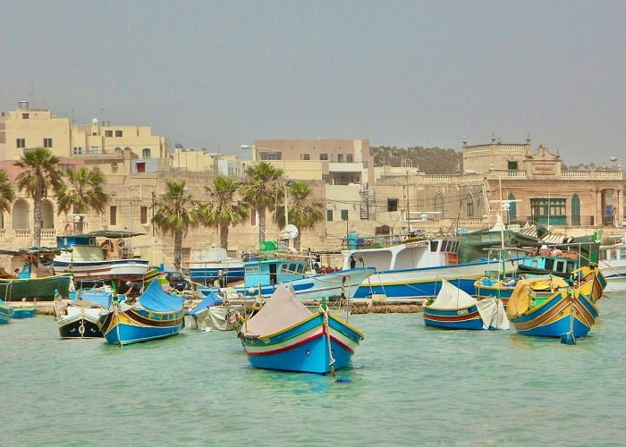 O povoado mais bonito de Malta é a vila de pescadores de Marsaxlokk