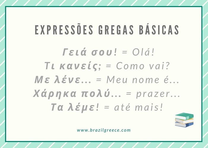 Expressões gregas e palavras gregas para a sua viagem para a Grécia.