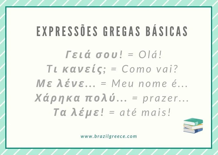 Expressões gregas para a sua viagem para a Grécia.