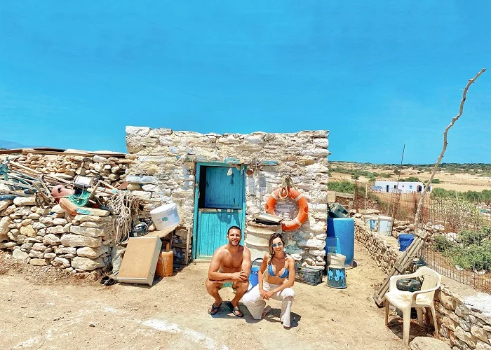 Onde comer ilha grega Koufonisia, taverna.