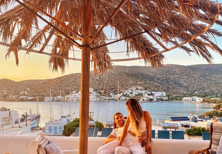 Amorgos, ilha grega, Grécia.