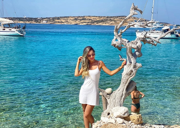 Koufonisia, ilha grega das Cyclades.