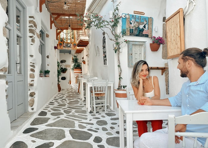 Naxos, ilha grega das cíclades, onde comer