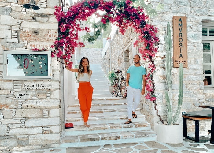 Filoti em Naxos é o segundo maior assentamento da ilha.
