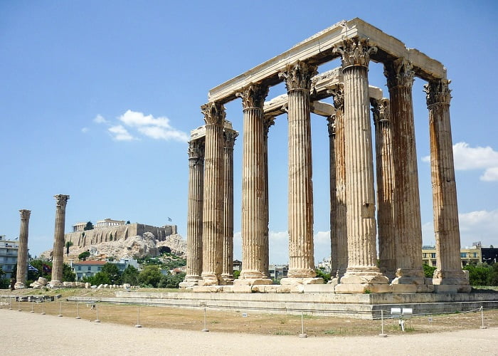 Arquitetura da Grécia Antiga: templo de Zeus Olímpico