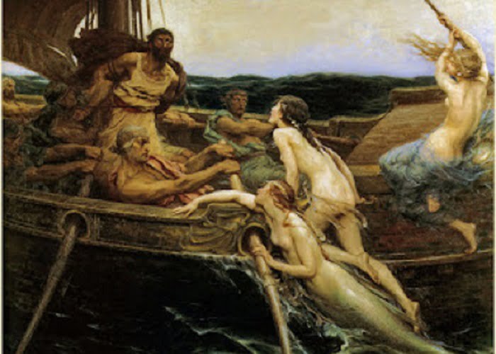 Sirenes ou Sirenas da mitologia grega.