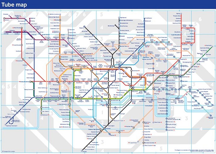 Como é morar em Londres: Metro de Londres: linhas e zonas