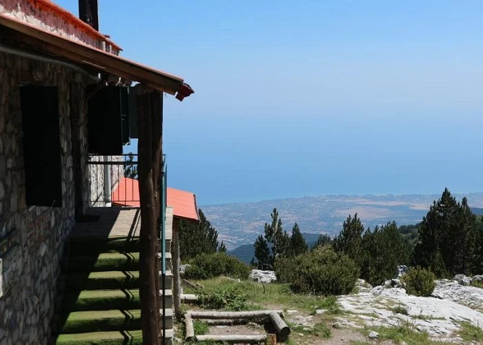 Monte Olimpo: o lugar em que os deuses gregos moravam na mitologia grega..Gortsia - Petrostrouga - Planalto das Musas