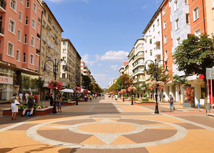 O que fazer em Sófia na Bulgária: Vitosha Boulevard.
