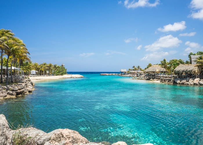 Melhores praias de Curaçao: Blue Bay Beach Resort.