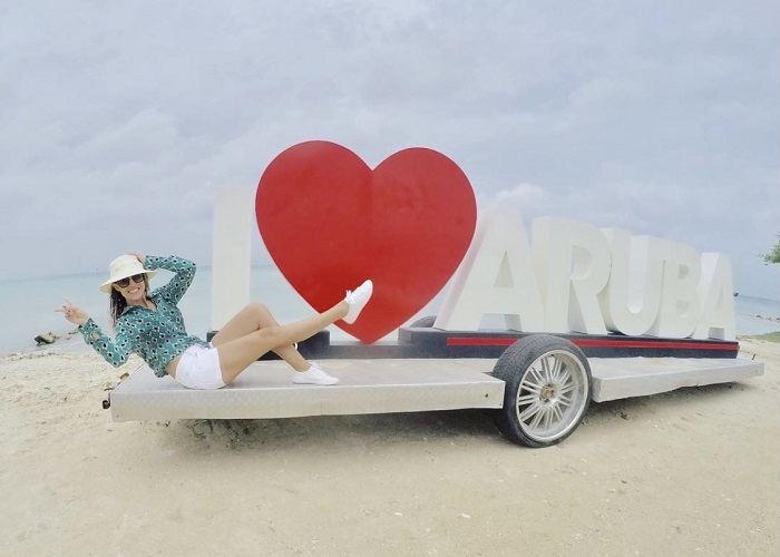 O que fazer em Aruba: Tirar fotos com o letreiro "I Love Aruba".