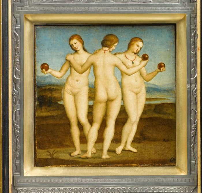 As três graças da mitologia grega, obra de Rafael.