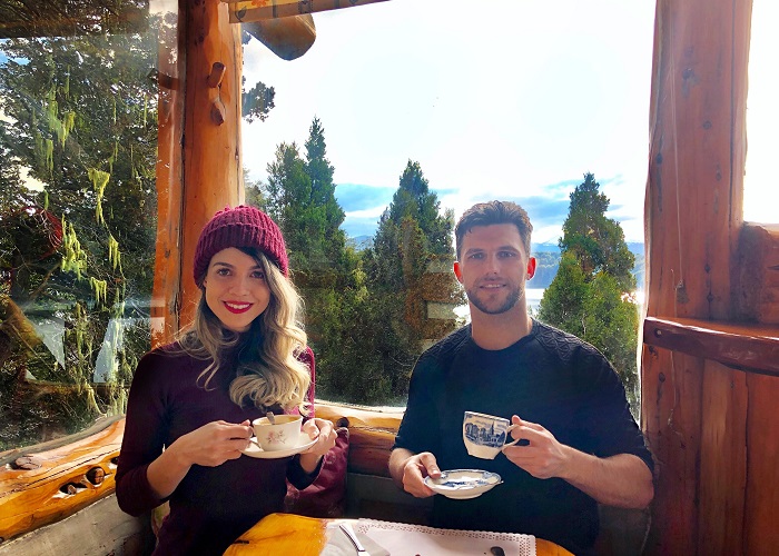 Bariloche Inverno: Café com Vista para o Lago.