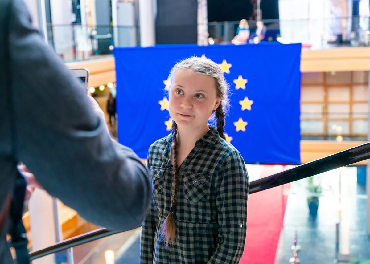 Quais Famosos têm autismo: Greta Thunberg.