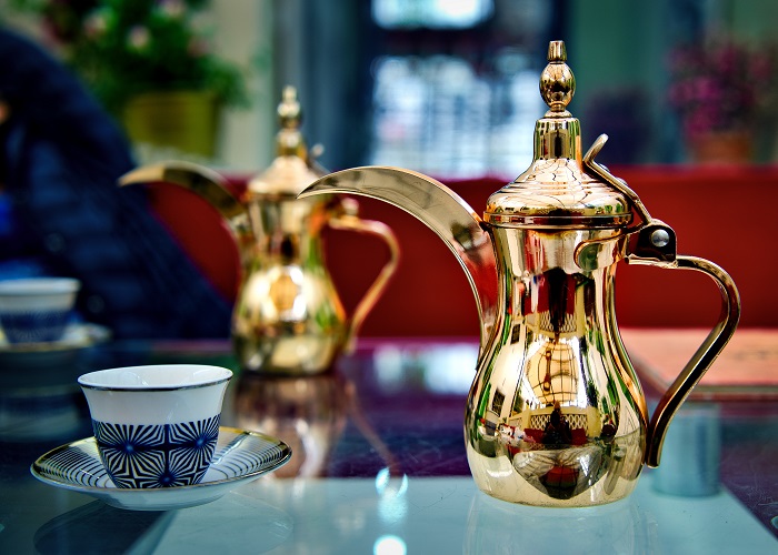 Equipamento para café árabe.