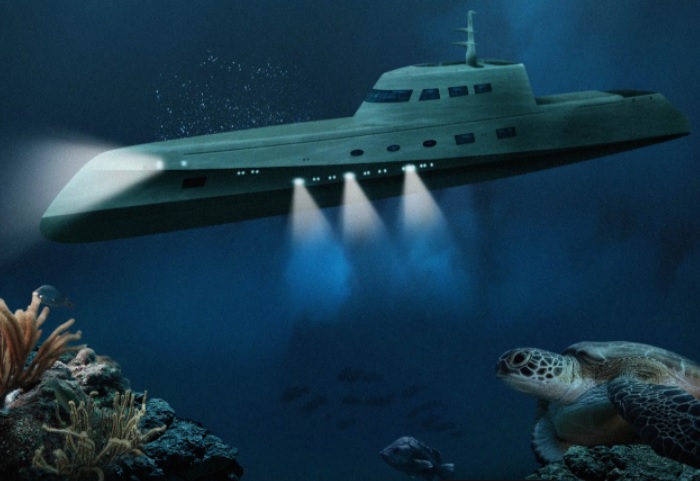 Os hotéis mais caros do mundo: Luxury Submarine.