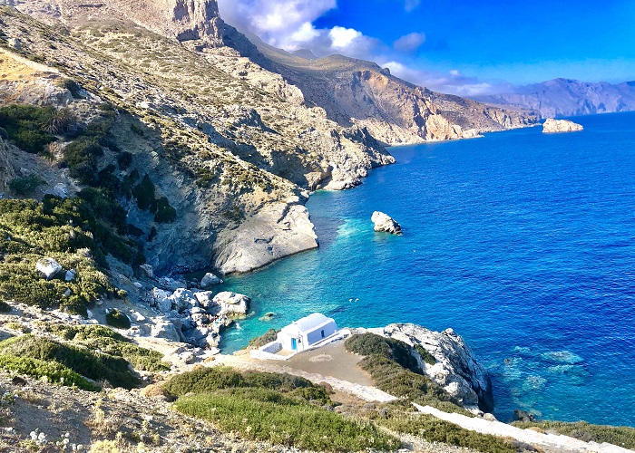 Praias de Amorgos: Agia Anna.