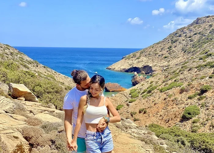 Praias de Amorgos: Praia do Naufrágio.