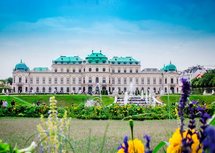 Viena Áustria: Palácio do Belvedere.