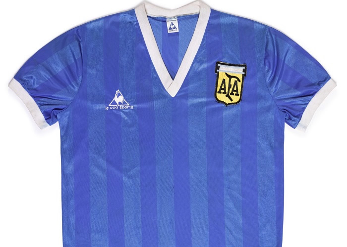 Camisa do Maradona Leilão.