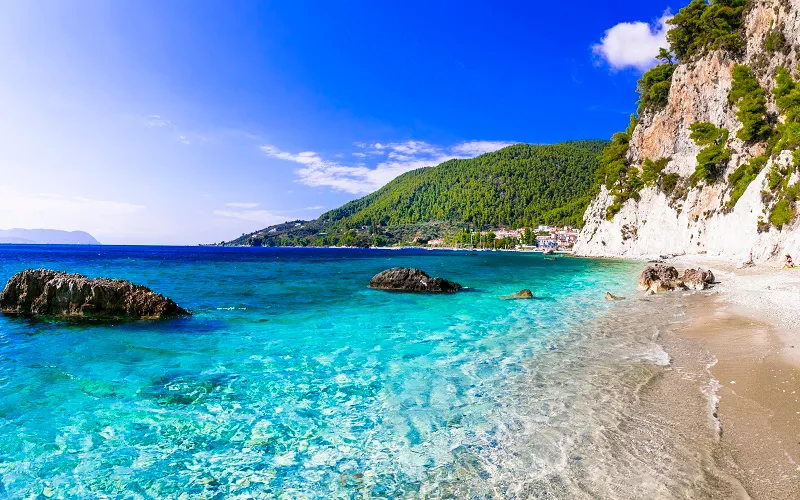 Praias de Skopelos Grécia.