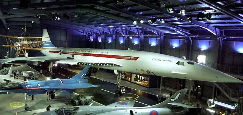 Avião Concorde no Reino Unido.