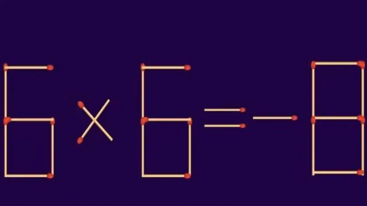 Teste matemático: consegue resolver a equação adicionando só 4 palitos?