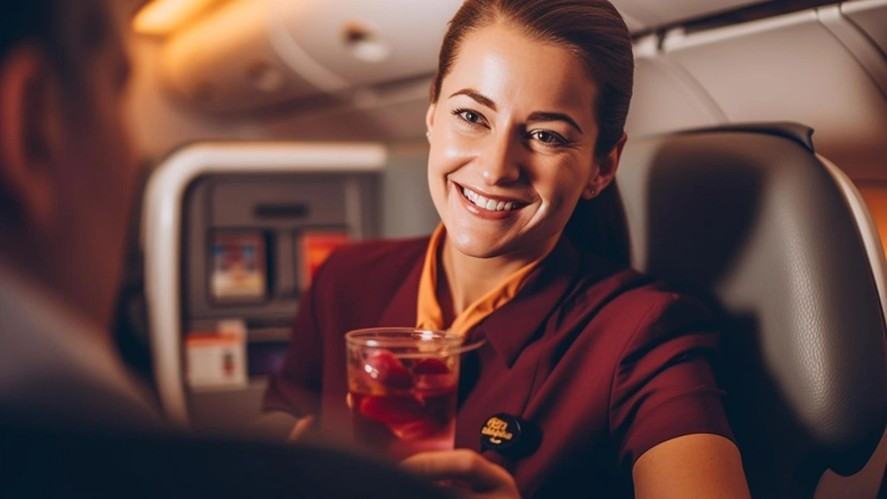 Por que não deveria colocar gelo na bebida servida no avião?