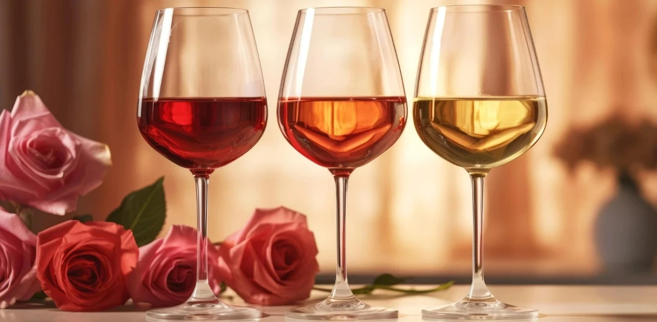 As cores dos diferentes tipos de vinhos e o que representam