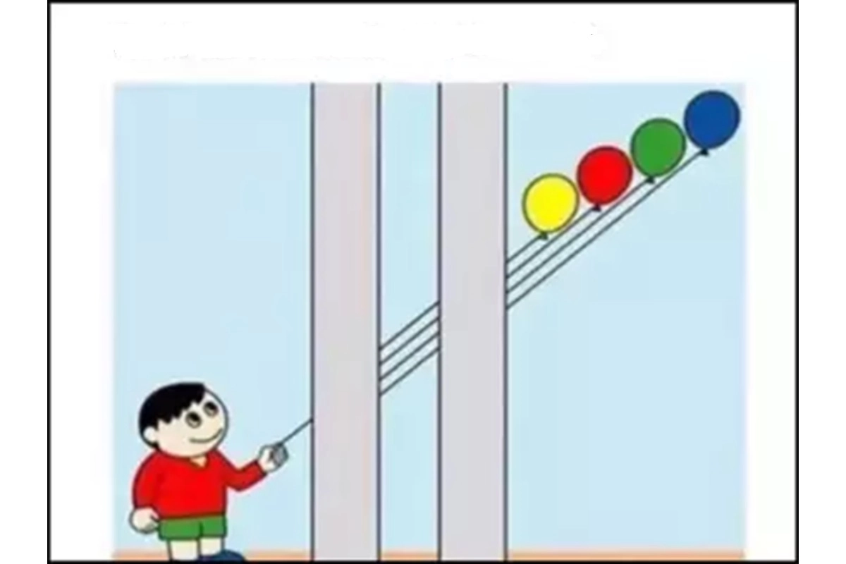 Ilusão de ótica: consegue adivinhar qual balão o garoto está segurando?